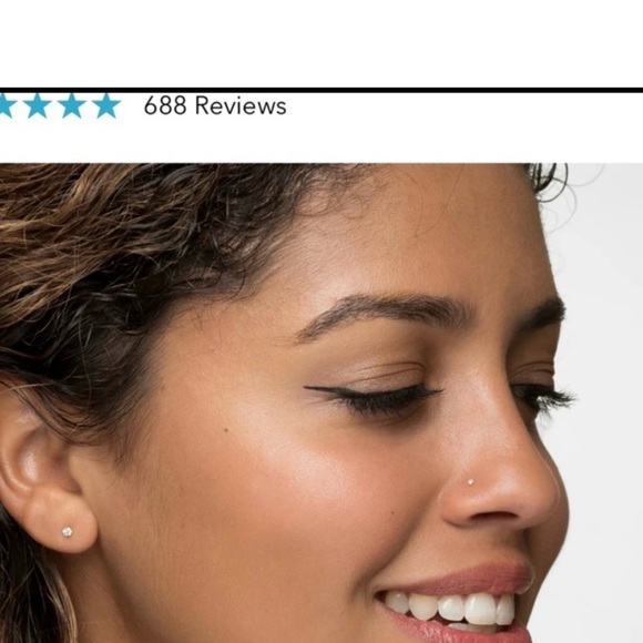 Alluring Body Jewelry - ⭐️New 18k Solid White Gold Diamond Alluring Body Nose Stud